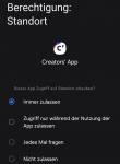 Creators App, GPS übertragen