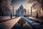 Taj Mahal im Winter