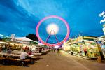 Riesenrad in Bewegung