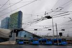 Trolleybusse am Bahnhof Arnhem Centraal