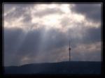 Fernsehturm bei Gegenlicht