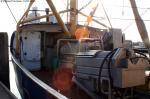 Schiffsdeck eines Krabbenkutter