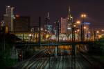 Frankfurt Hauptbahnhof mit Wolkenkratzer