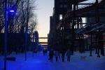 Blaue Stunde an der Eisbahn Zollverein