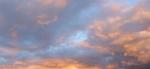 Sonnenuntergangswolken