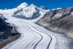 Aletschgletscher vom Eggishorn herunter