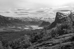 Rapadalen Tal und der Berg Skierffe