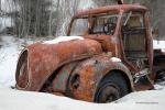 Magirus Deutz Wrack im Schnee