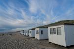 Strandhütten in Lökken, Dänemark