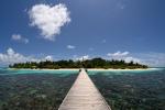 Die Insel Velidhu im Nord Ari Atoll