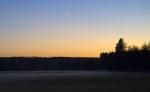 Sonnenuntergang Roggenstein nebel