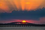 Sonnenuntergang hinter Brücke 3