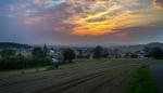 Sonnenuntergang bei Längenau