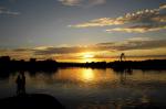 Sonnenuntergang am Baggersee