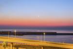 Sonnenaufgang Hafen von Barcelona