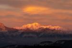 Sonnenuntergang Mont Blanc