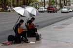 Straßenmusiker in Las Vegas