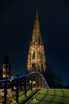 Freiburger Münster bei Nacht