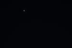 Venus, 42% ausgeleuchtet, mit Siebengestirn